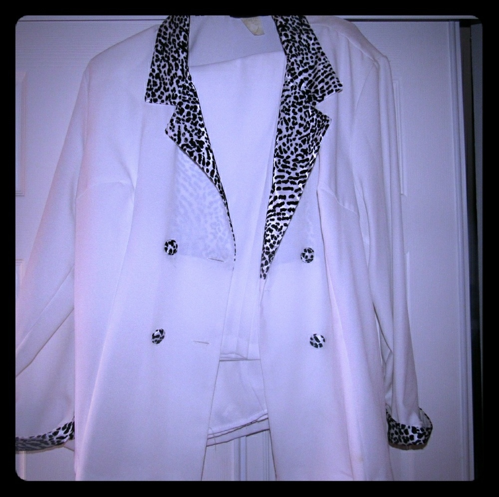 Animal print suit